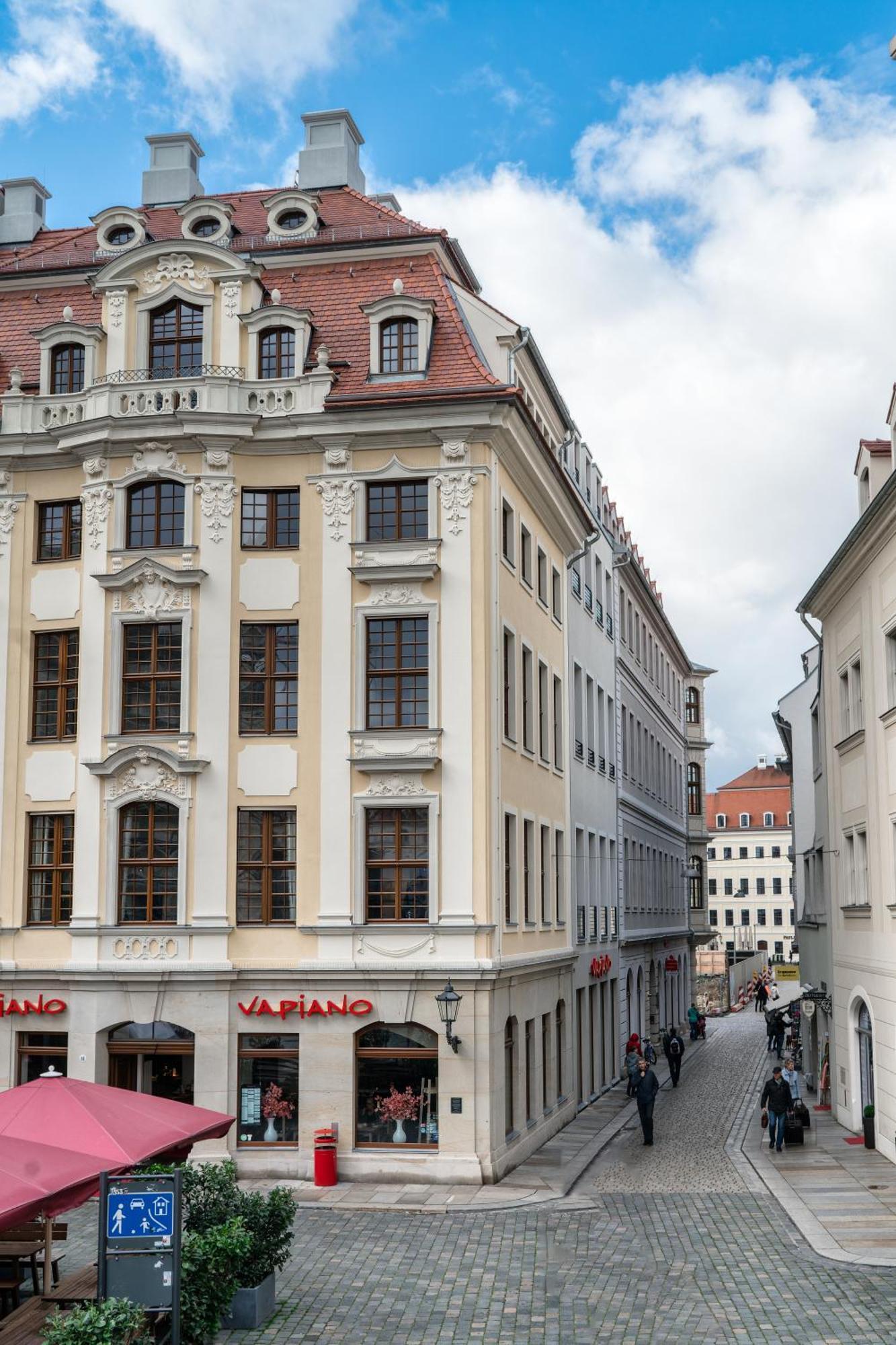 Grosszuegiges Apartment Mit Blick Zur Frauenkirche เดรสเดน ภายนอก รูปภาพ